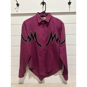 VNTG Western Collection Shirt Women's M Cowgirl Rodeo Horse Equestrian Fair Show